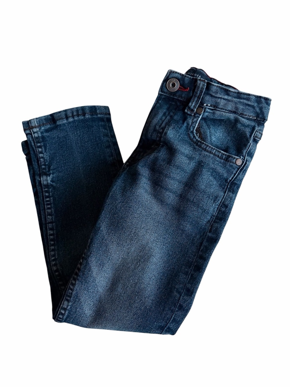 Tommy Hilfiger Kids Dark Blue 5-Pocket Denim Jeans Boys 6